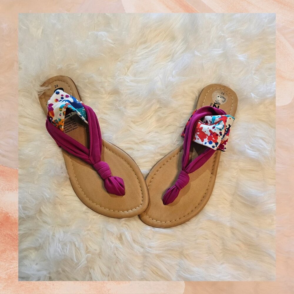 Bright Colorful Yoga Slingback Sandal